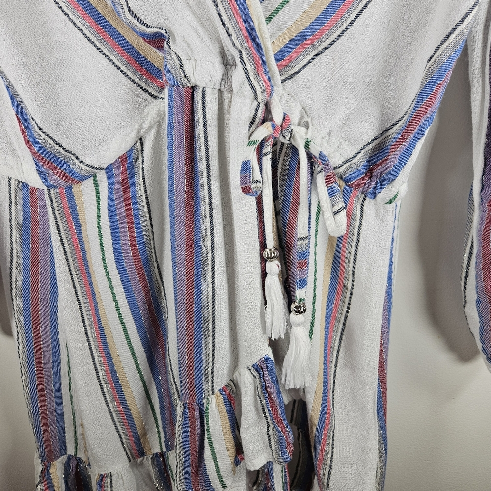 Blue Island Striped Ruffle Swim Dress - Picture 5 of 12
